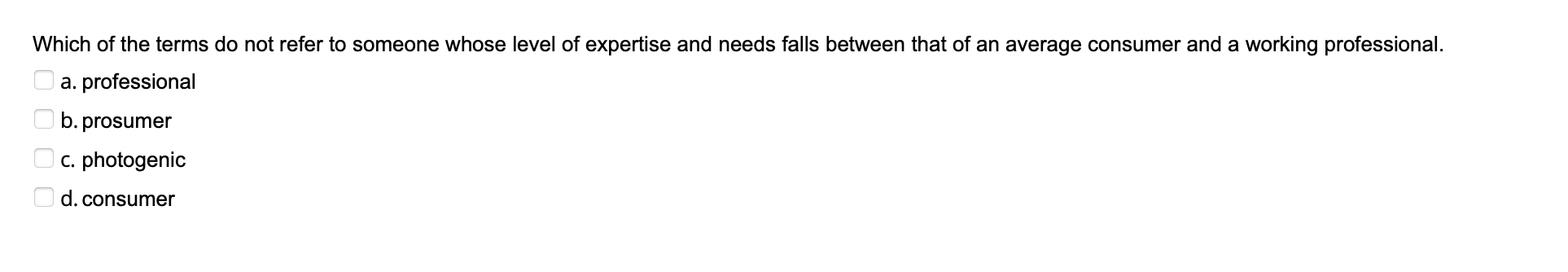 Which of the terms do not refer to someone whose