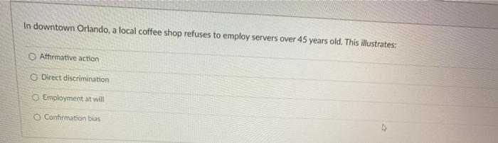 In downtown Orlando, a local coffee shop refuses