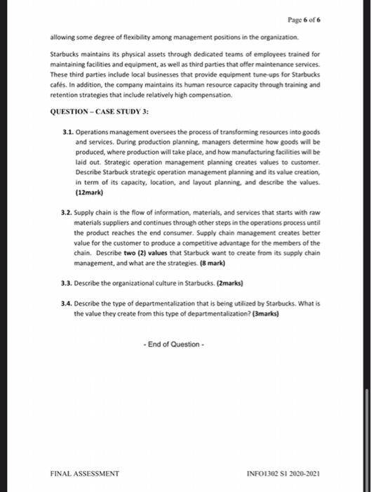 please do it in less than 45 mins. Page 4 of 6