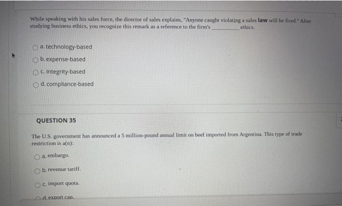 An increase in global trade will: a increase