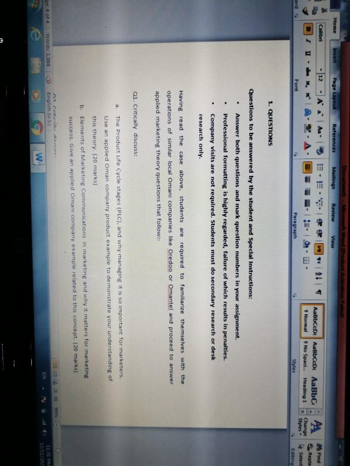 2) Task 2 (95 Marks) Main Assignment Read this