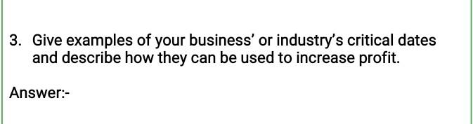 Please read above and answer for these 5