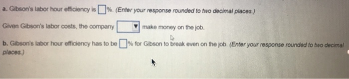 Problem 8 Question Help Gibson's Bodywork does