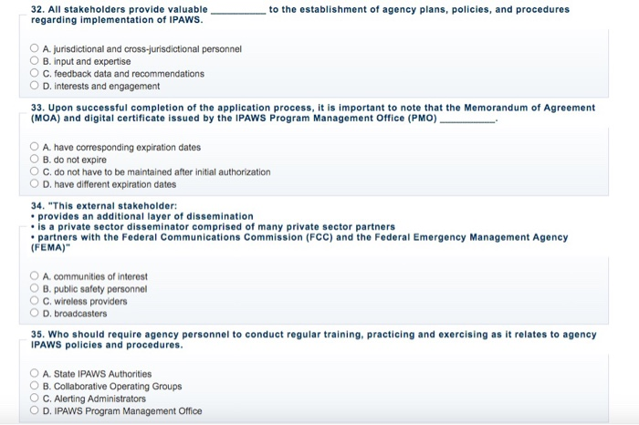 FEMA IS-251 course help with abswers please 1. An