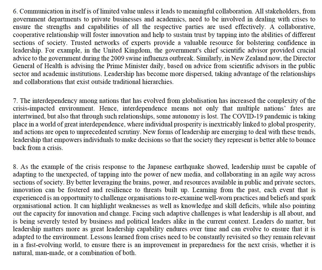 UNTITLED 1. Nothing throws leadership into