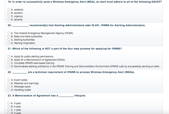 FEMA IS-251 course help with abswers please 1. An