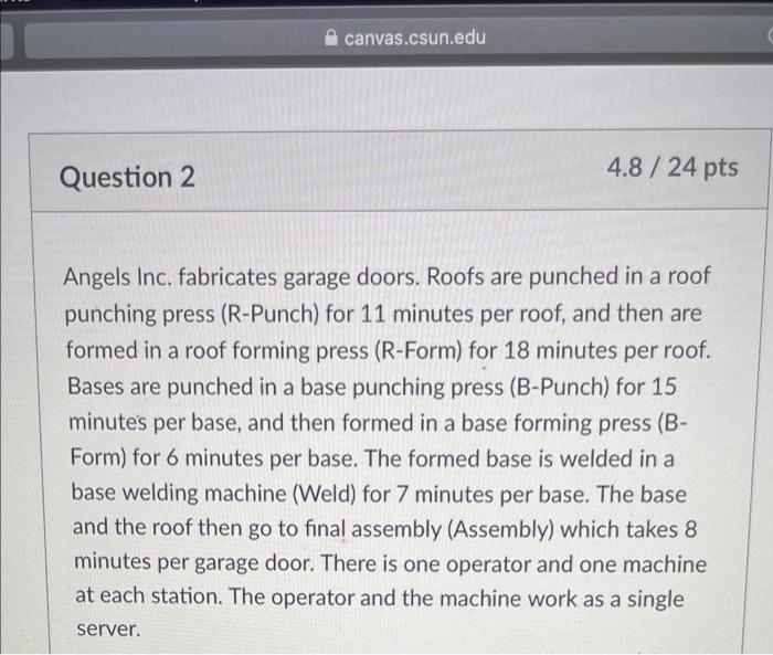 how to solve please canvas.csun.edu Question 2