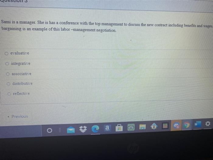 Sami is a manager. She is has a conference with