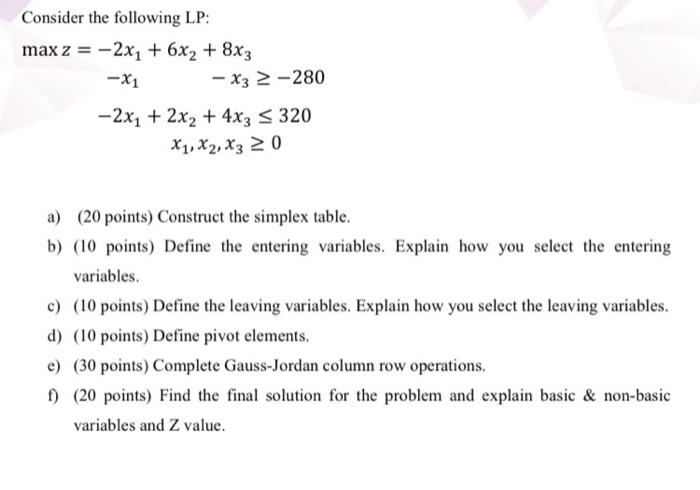 Course Name: Operation Research (Optimization)