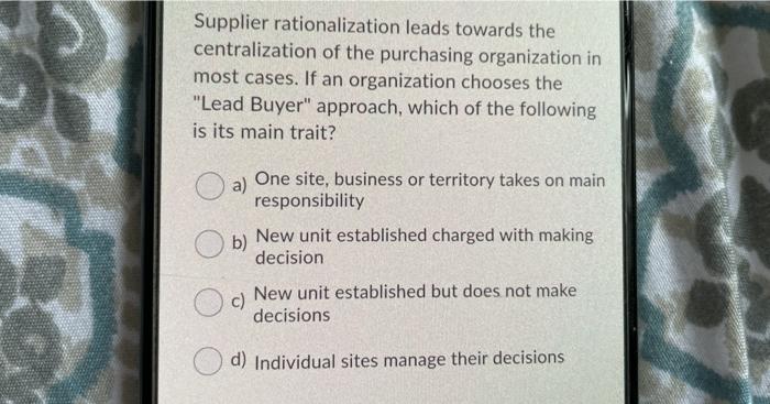 Supplier rationalization leads towards the