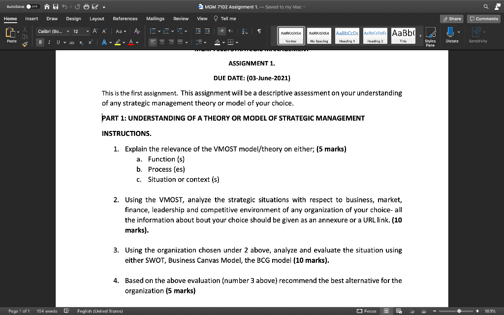 This is the first assignment. This assignment