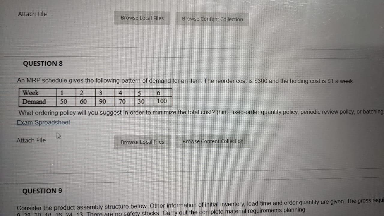 Attach File Browse Local Files Browse Content