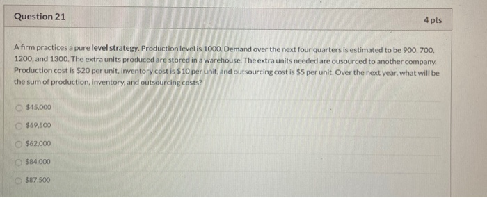 1200, and 1300. The extra units produced are