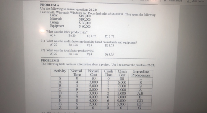 A dloud Add notes PROBLEMA Use the following to