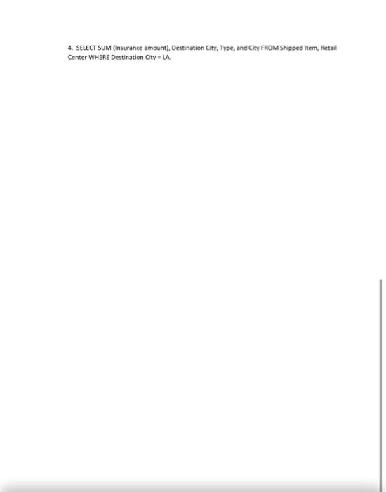 please answer #4. i already have everything else.