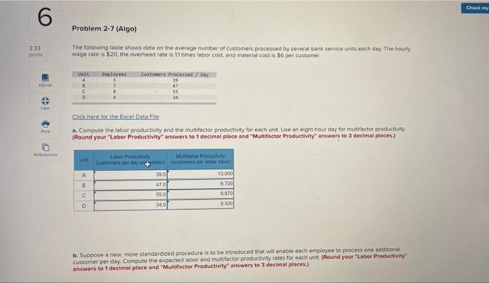 Check my Problem 2-7 (Algo) 3,33 DO The following