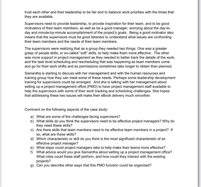 answer the questions please Mini-Case Study: