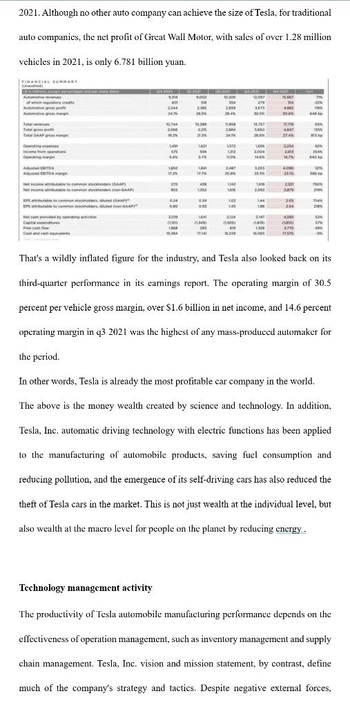 QUESTION Write Conclusion on the report below