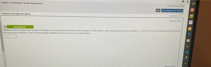 Chapter 16 weke Quality a taaraayan als Problem