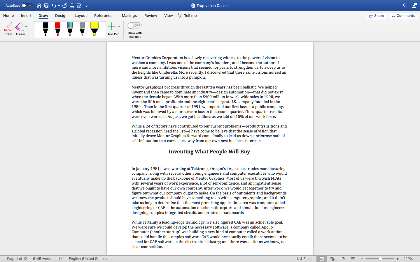 Read the "Vision Trap" by Gerry Langeler from