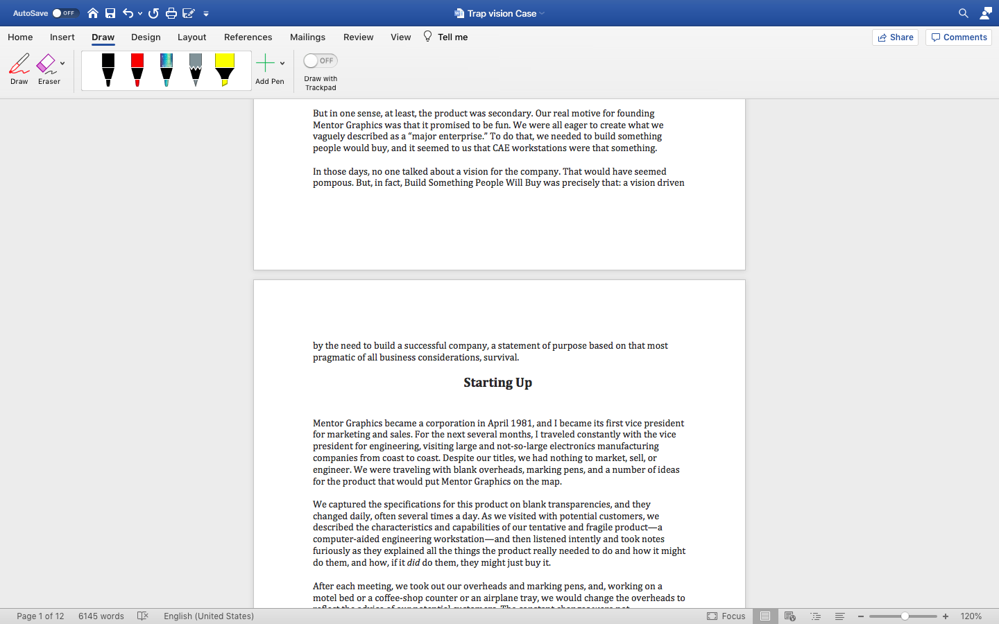 Read the "Vision Trap" by Gerry Langeler from