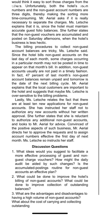 Case Study Front Office Accounting at the Magic