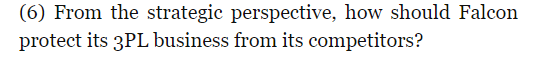Case: Falcon Supply Chain Solutions This case is