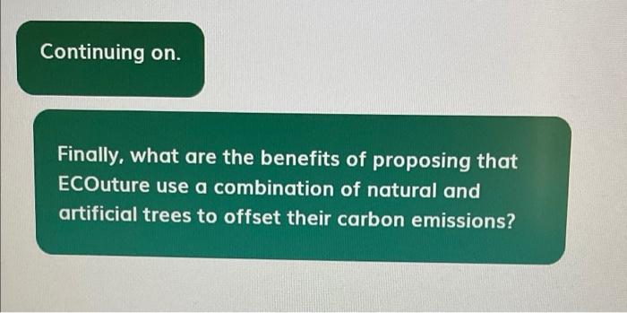 Continuing on. Finally, what are the benefits of