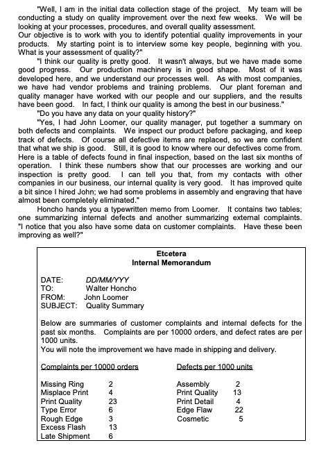 QUESTION, 1) Identify the personnel interviewed