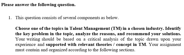 Please do all in MS office and write about 3000