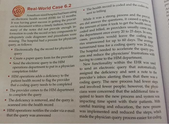 The health record is coded and the codes at pre