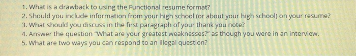 1. What is a drawback to using the Functional