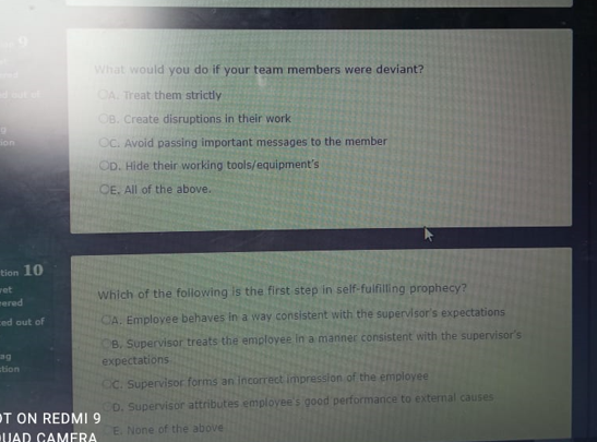 What would you do if your team members were