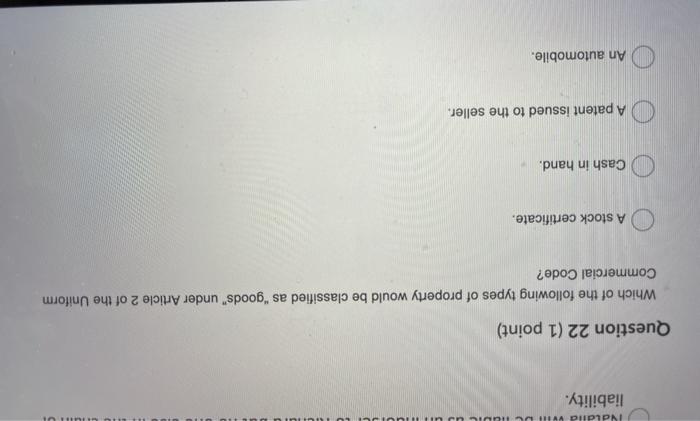 This is Business Law. Please answer all! Question