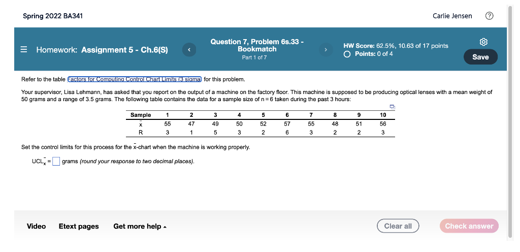 Spring 2022 BA341 Carlie Jensen = Homework: