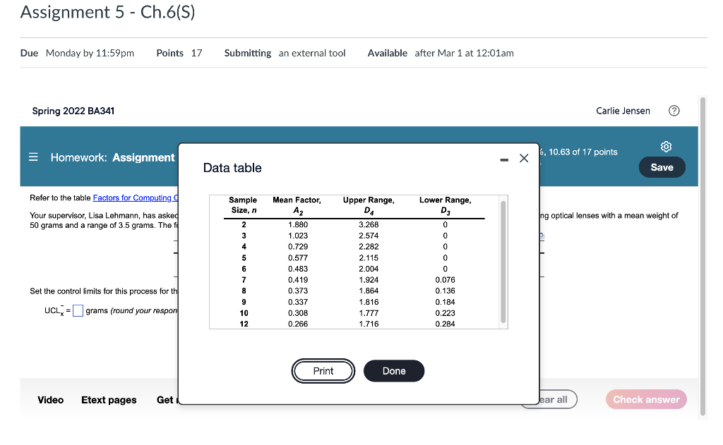Spring 2022 BA341 Carlie Jensen = Homework: