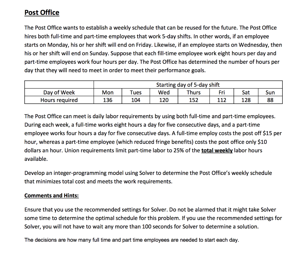 please show all excel functions plus constraints