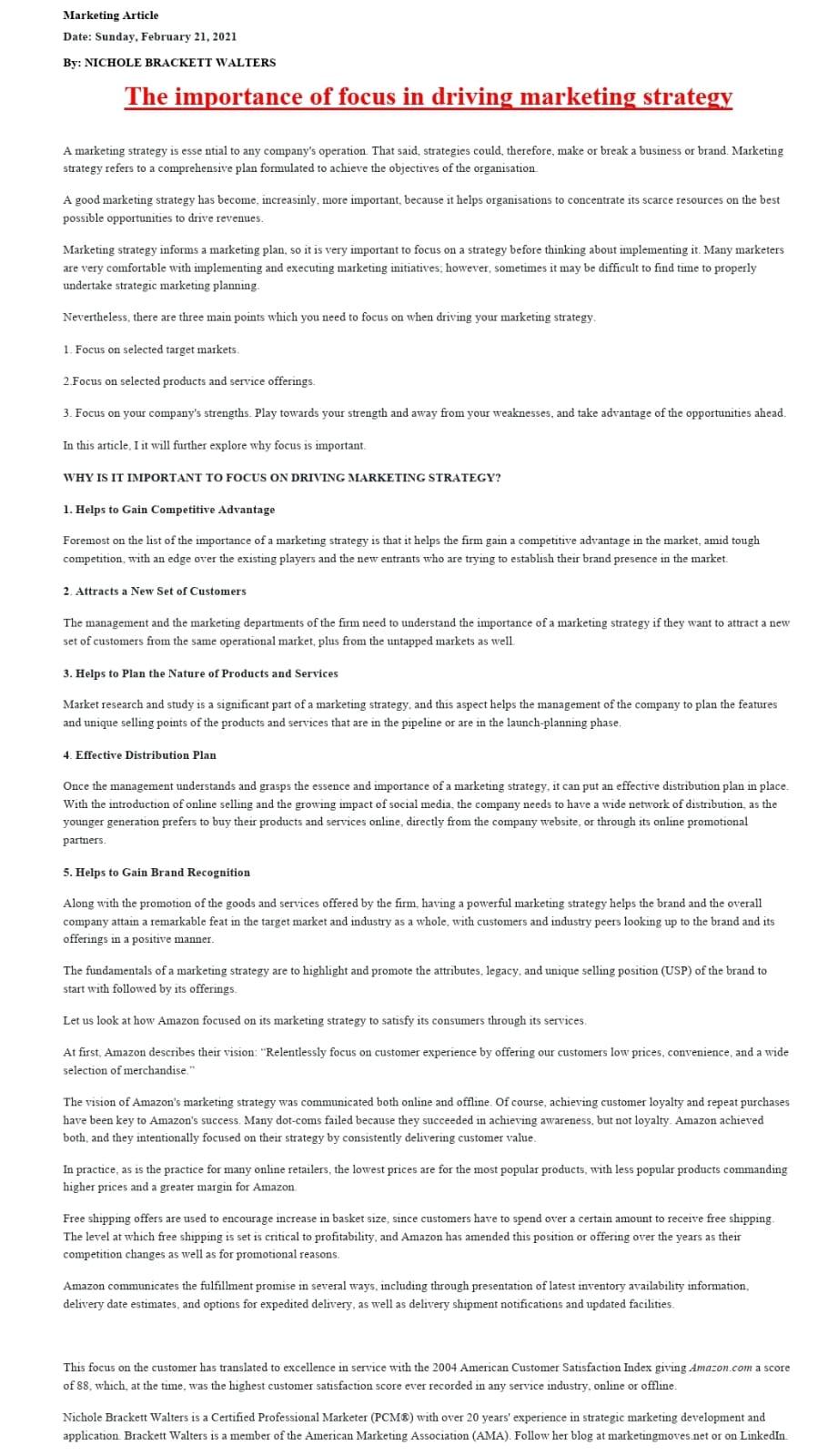 Questions 1. who wrote the article, where and