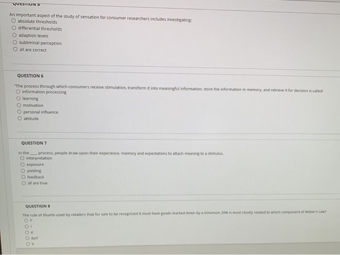 QUESTION 1 exposure, consumers will actively