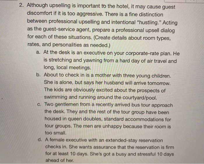 Provide solutions to the problems: 2. Although