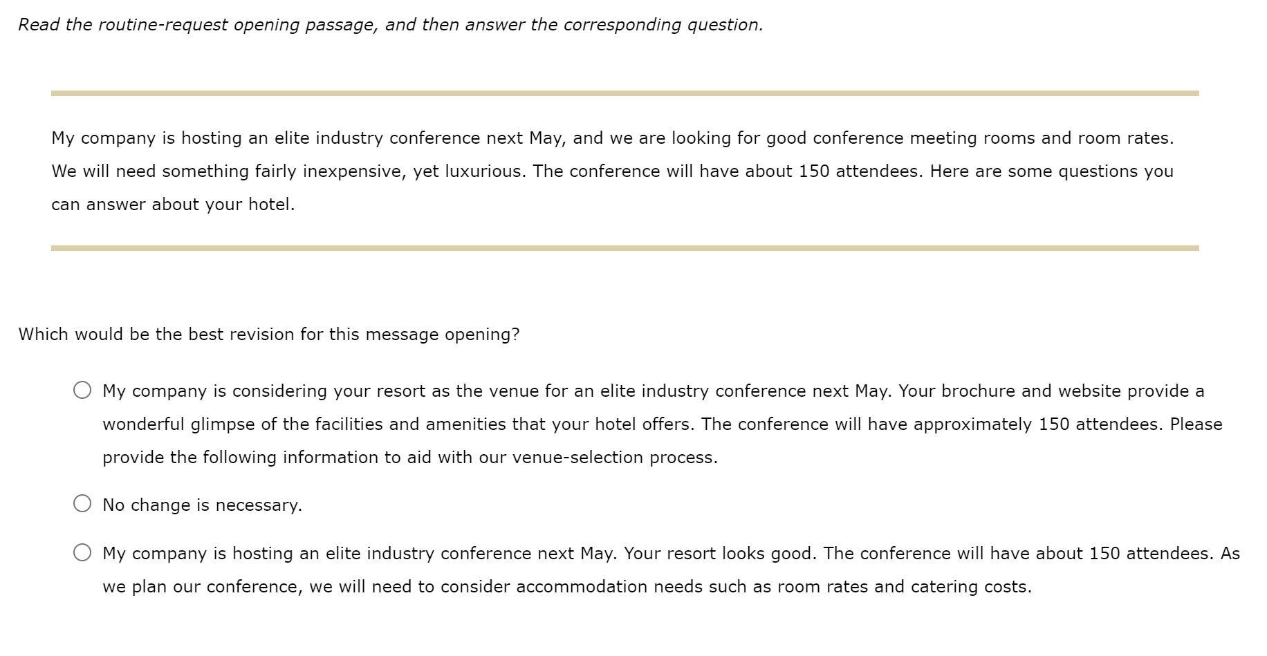 Like routine claims, routine requests that you