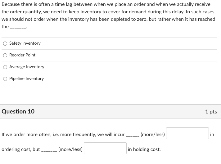 Because there is often a time lag between when we