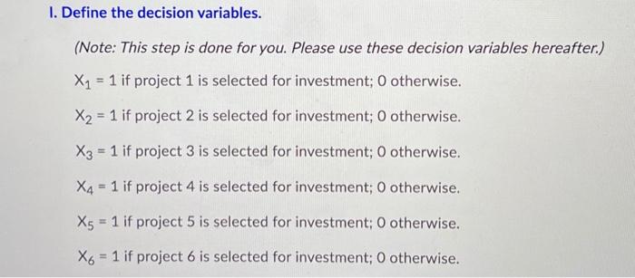 (Chapter 12] Integer Linear Optimization Models