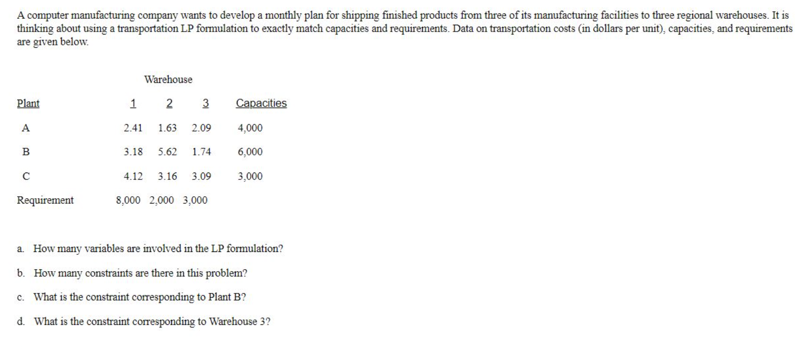 A computer manufacturing company wants to develop