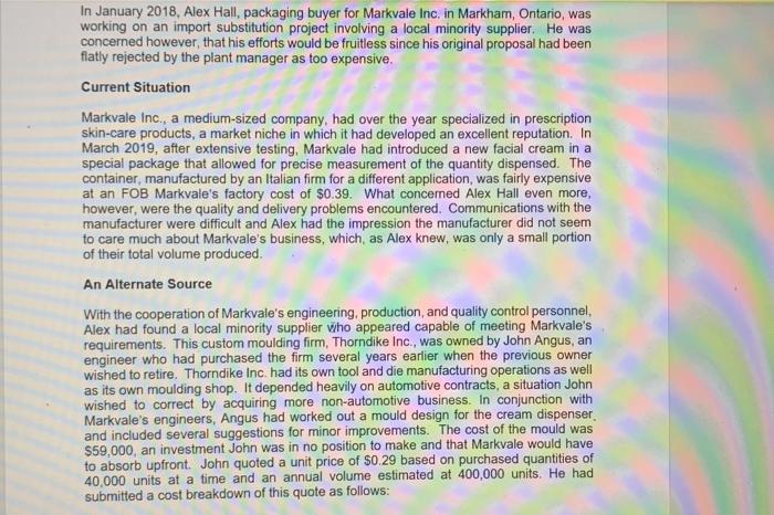 we need formal case analysis for this case study