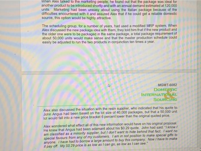 we need formal case analysis for this case study