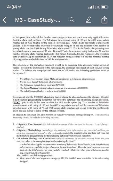 please answer question 3a and 3b. thank you. Case