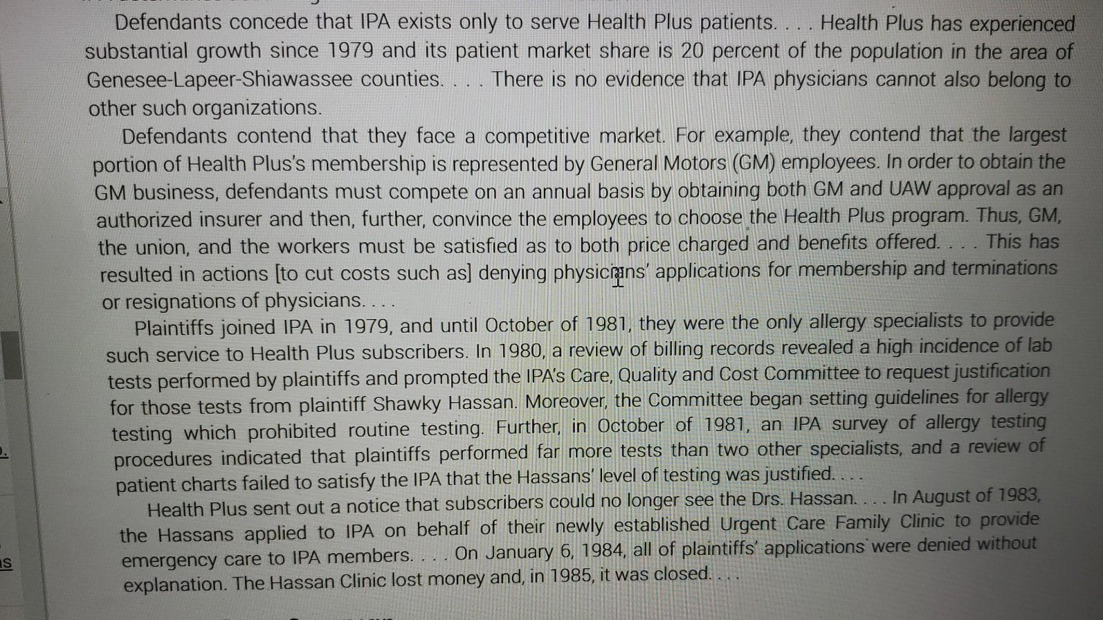 Discussion 08: Regulation Overkill Discussion