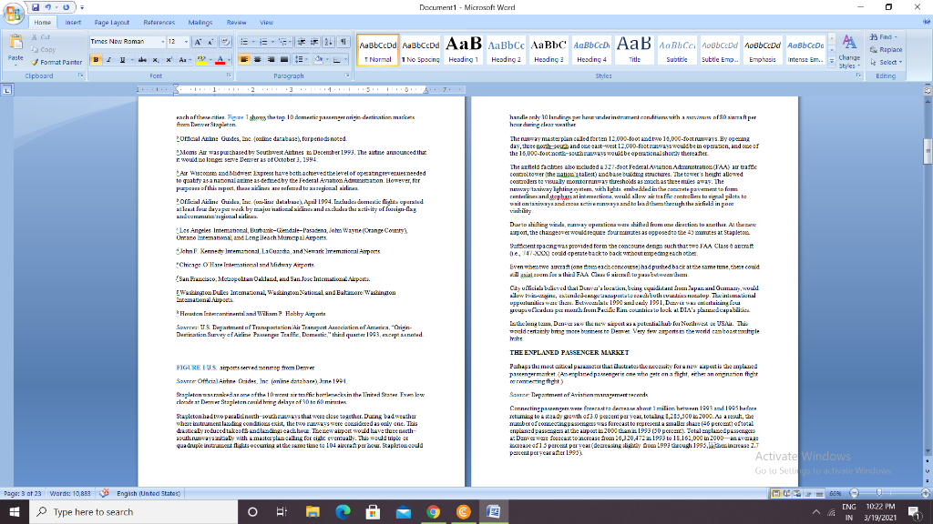 Document1 - Microsoft Word Home Page layout