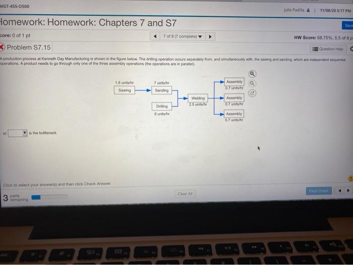 1. bottleneck is _____ 2. the bottleneck time is